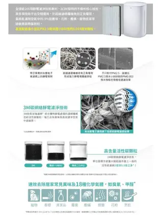 3M 淨呼吸 倍淨系列空氣清淨機 FA-U150 (5-12坪適用) (7.3折)