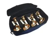 HANDBELL 8PCS COPPER HAND BELLS 8 NOTE HANDBELL SET + BAG