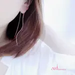 韓國簡約浪漫曲線 針式耳環 耳環 【BONJOURACC】