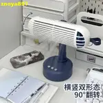 #上新優品特賣@辦公室桌上搖頭小風扇桌面小型充電風扇臺式旋轉夏天學生宿舍塔扇