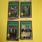 McDonalds Batman Forever Action Cards Full Set 1995 1 - 4 Sealed