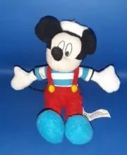 Topolino Soft Toy Mouse Plush Doll Snowman Mickey Mouse Vintage