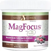 MagFocus - Berry Flavored Magnesium Threonate Powder - 60 Servings - By Suzy Cohen, RPh.