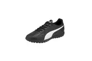 Puma Mens King Hero 21 TT Leather Astro Turf Trainers (Black/White) (7 UK)
