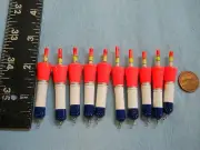 10 NEW WOOD SLIP FLOATS / BOBBERS PANFISH ICE FISHING NO FREEZE UP ON LINE B82