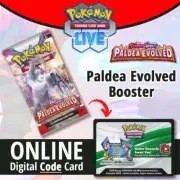 Paldea Evolved - Pokémon PTCGO Live TCG Booster ONLINE Bulk Code Cards Lot