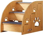 Dog Steps | Pet Stair Step For Bed | Non-Slip Pet Stairs For Small Dogs And Cats | Wooden Dog Ramp | Pet Steps For Small Dogs | Pet Kitten Ramp For Sofa | Dog Stairs Steps | Pet Supplies