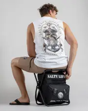 [Salty Life] Salty Life Hooked Swivel Speaker Cooler Seat in Black One Size
