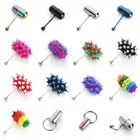 Jewelry Stainless Steel Barbell Vibrating Tongue Bar Body Piercing Stud Ring