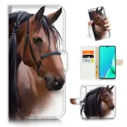 ( For Vivo Y22s ) Wallet Flip Case Cover AJ24120 Horse