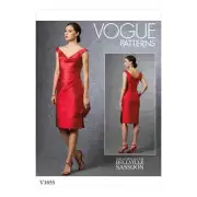 VOGUE DRESS SEWING PATTERN 1655 6-14 Womens Lined Evening Dress Designer Sassoon