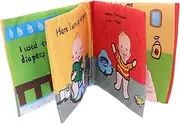 UPKOCH 2pcs Infant Cloth Book Baby Touch and Feel Books Washable Safe Textured Fabric Bright Colors Develop Sensory Awareness