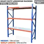 Longspan Racking STARTER BAY Steel Shelves Warehouse Shelving Garage Storage