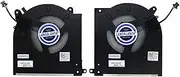 Replacement New CPU + GPU Cooling Fan for Dell Alienware M15 R3 M15 R4 AWM15-7272WHT-PUS AWM15R4-7689WHT-PUS 7818WHT ALWM15R3 Series 0D1X38 0TG9V0 EG50061S1-C070-S9A EG50061S1-C080-S9A Fan