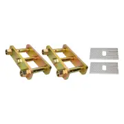 Front or Rear Extended Shackles + Leaf Spring Wedges for Holden Drover QB 85-87