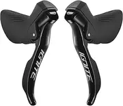PZAMA SENSAH Road Bike Gear Lever 2 x 8/2 x 9/2 x 10/2 x 11 Speed Shifters & Gear Cable Brake Bicycle Front Derailleur Compatible with Shimano (2x9s Ignite: Compatible R3000)
