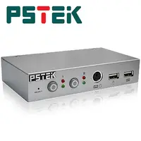 在飛比找PChome24h購物優惠-PSTEK 2埠 PS/2 USB 電腦切換器 (CD-10