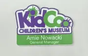USA Made Custom Shape Name Badge Up To 2” X 3” Full Color Print Magnet Back