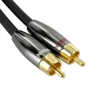 Neotech Origin Stereo Audio Cable 2 RCA to 2 RCA AUX 75 Ohm 6mm OFC Gold Plated