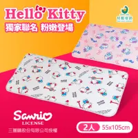 在飛比找momo購物網優惠-【格藍傢飾】Hello Kitty夏季涼感支撐空氣2人坐墊(