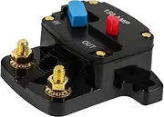 Gatuida Car Circuit Breaker Car Inline Fuse Holder for Auto Electrical Voltage Breaker Panel Breakers Acoustic Breaker Ac Power Inverter Breaker Bar Fuse Tap Silver Black