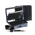 Electric Indoor Non-Stick Grill with Griddle and Waffle Plates Blue