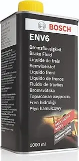 BOSCH Brake Fluid ENV6, DOT 3, 4, and 5.1 Compatible, for Cars with or Without ABS/ESP, OE Quality, 1L