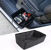 DIYUCAR Compatible with Ineos Grenadier 2020-2024 Underseat Storage Box Organizer Hidden Tray Accessories Oxford Cloth Black