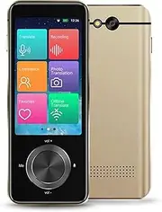 Language Translator Device Supports Portable Instant Voice Translation in 107 Languages, High-Definition Touch Screen WiFi/Hotspot/Offline Translate Equipment(Color:Black) Needed Efficency FANDIAO