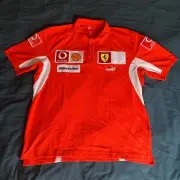 F1 Ferrari Puma Vodafone Shell Bridgestone Racing Polo Shirt New With Tags