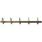 Brass Towel Hook Rack Brushed Rail Hanger Coat Hook Bathroom Entryway