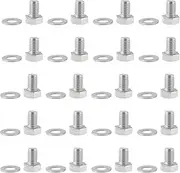 ECSiNG 20pcs M8x12mm Sliding Door Bottom Roller Bolt with Washers Compatible with VW T4