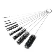 Lab Brush Set of 10 for pipe cleaner test tube glassware bottle tubing Fluva I