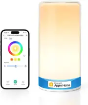 Smart Bedside Lamp Dimmable Wifi Table Lamp Night Light, Compatible with Homekit