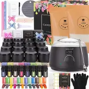 Complete Candle Making Kit with LED Wax Melting Pot - DIY Soy Candle Supplies