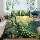 Bird Duvet Cover Full Size Peacock Bedding Set Flowers Blossom Bed Sets Branch