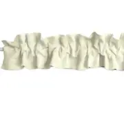 Shiny Solid Satin Sleeve Topper Window Valance Top Bottom Ruffle Home Decor