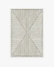 120' x 185' | Machine Washable Runner Rug | Kid & Pet Friendly | Indoor Rug | Jonathan Adler Inkdrop Camel & Ivory Rug | Ruggable