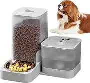 Automatic Cat Feeder, Automatic Feeder Cat Food Dispenser, Stainless Steel Bowl Large Capacity Container, Dog Accessories Pet Supplies for Feeding Watering