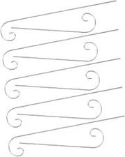 Abaodam 10pcs Garden Shepherd Hooks Metal Plant Marker Stakes for Plant Tags Decorative Garden Hangers for Flowers and Ornaments Versatile Outdoor Decor Design