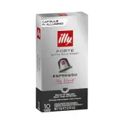 Illy Forte Extra Bold Roast Espresso Capsules Bulk 100pk Coffee Pods 10 X 10 Box