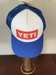 YETI American Logo Badge Snap Back Trucker Hat Red White & Blue MSRP $25 New