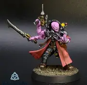Painted Primus armed with needle pistol Genestealer Cult collection miniatures