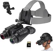 NV8300 Night Vision Goggles Head Mounted, 3D Visual/4K Night Vision Binoculars for Adults, 8X Digital Zoom, 7-Level Infrared Night Vision Goggles for Helmet