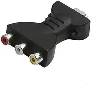 CIYODO 1Pc to Adapter High Definition Video Adapter for Projectors Tvs Home Theater Systems Multi Function Converter Supporting Compact Design Black