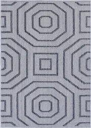 Hale Charcoal Geometric Flatweave Rug