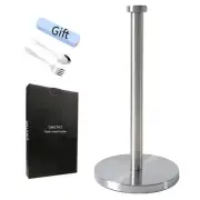 Silver Paper Towel Holder, Stainless Steel Countertop with Weighted Base