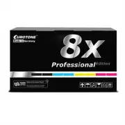 8x Eurotone Pro Toner for OKI C-9650-HDN C-9650-DN C-9800-HN