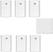 Jumbo Hanger Kit 6 Jumbo Picture Hangers 16 Large Removable Adhesive Strips, Without Nails No Trace Adhesive Art Hanger Hooks Heavy Duty (Jumbo)
