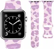 Vozehui Strap Compatible with Apple Watch Strap 40 mm 41 mm 38 mm for Men and Women Replacement Sports Strap Made of Soft Silicone with iWatch SE Series 10 9 8 7 6 5 4 3 2 1, 38mm/40mm/41mm